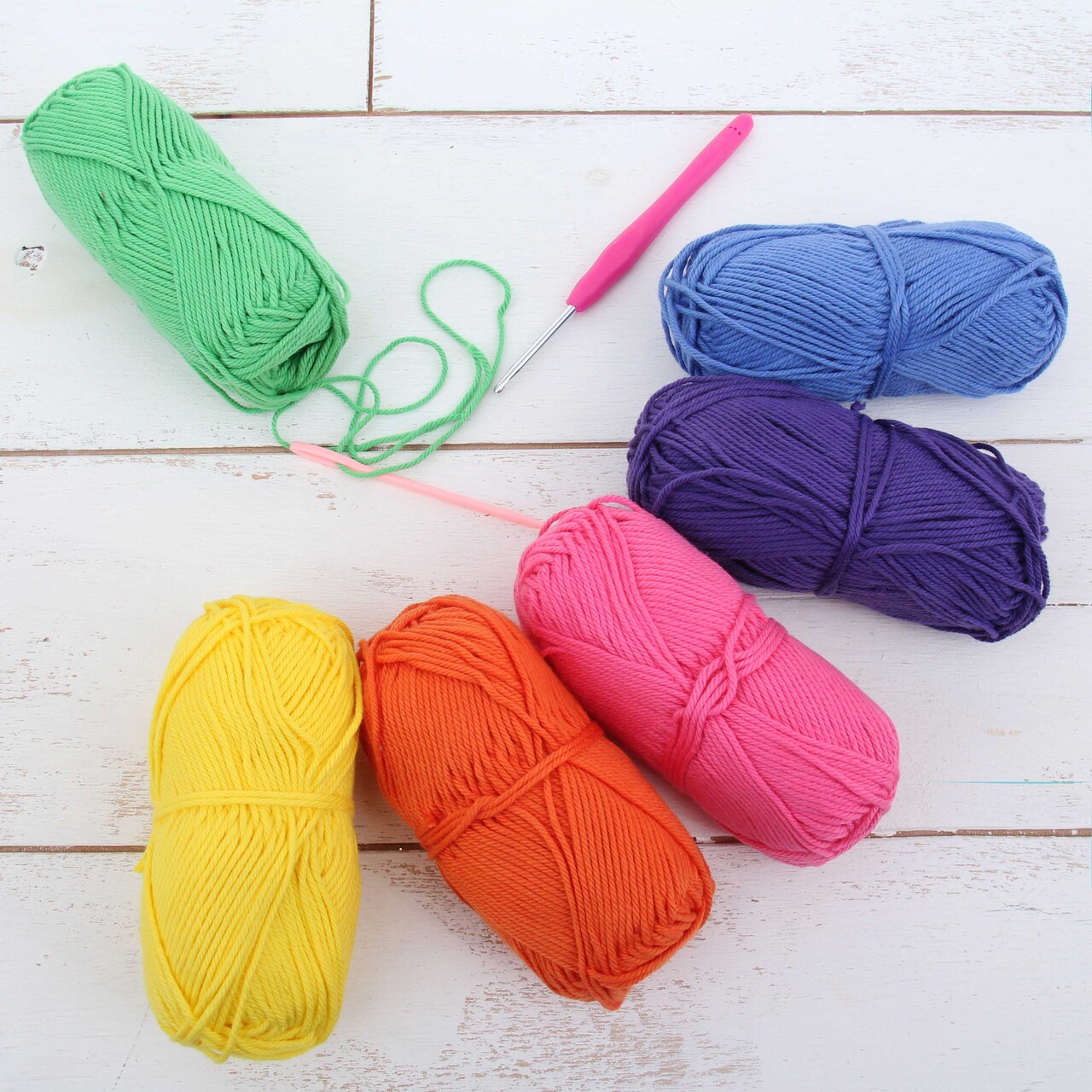 Threadart Crochet 100% Pure Cotton Size 4 Yarn Sets | Each Skein is 50 grams | Worsted Medium #4 Yarn | 85 yds per Skein |18 Different Sets Available